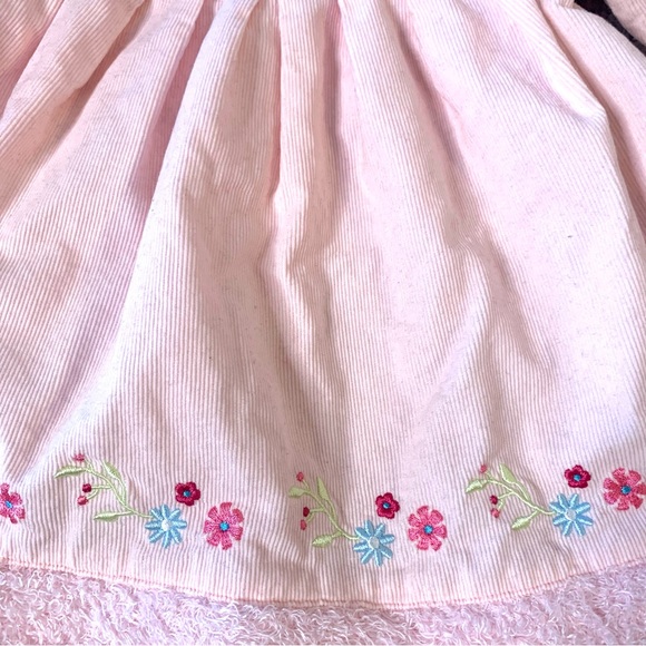 Hanna Andersson Corduroy Dress Pink Floral 5-12 months - Picture 2 of 5